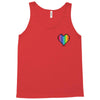 Love Is Love Lgbt Rainbow Heart Tank Top
