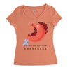 stomach cancer awareness Women's Triblend Scoop T-shirt