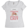 camping lady Women's Triblend Scoop T-shirt