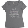 i write code Women's Triblend Scoop T-shirt