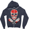 skull meat Zipper Hoodie