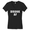 drunk af Women's V-Neck T-Shirt