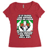 if it tastes like chicken, funny rude ideal birthday present Women's Triblend Scoop T-shirt