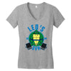 leo's gym Women's V-Neck T-Shirt