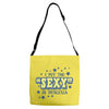 i put the sexy in dyslexia Adjustable Strap Totes