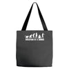evolution of a zombie Tote Bags