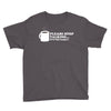 please stop talking it's too early coffee Youth Tee
