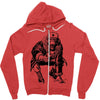 comunist monkey Zipper Hoodie