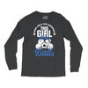 Some Girls Love Diamonds This Girl Loves Balls Long Sleeve Shirts