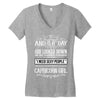 And 8th Day God Look Down So God Made A Capricorn Girl Women's V-Neck T-Shirt