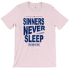 official t shirt mens you me at six sinners never sleep big all sizes T-Shirt