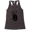 grim kitty Racerback Tank