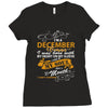 I'm a december woman I was born with my heart Ladies Fitted T-Shirt