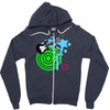 guitar retro music Zipper Hoodie