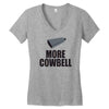 more cowbell (2) Women's V-Neck T-Shirt