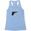 black gold gun pullover Racerback Tank