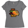 this girl likes tacos Women's Triblend Scoop T-shirt