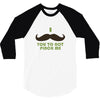 mustache pinch 3/4 Sleeve Shirt
