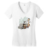 scientific paradox goes boink Women's V-Neck T-Shirt