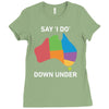 say i do down under Ladies Fitted T-Shirt