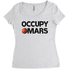 occupy mars Women's Triblend Scoop T-shirt