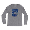official t shirt mens you me at six sinners never sleep big all sizes Long Sleeve Shirts