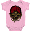 american football skull Baby Onesie