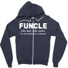 Funcle like Dad, Only Cooler Zipper Hoodie