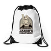 jason's meatshop Drawstring Bags