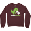 daddysaurus dinosaur dino Crewneck Sweatshirt