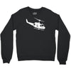 design uh 1h helicopter hubschrauber us army irak krieg war vietnam Crewneck Sweatshirt