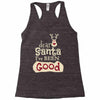 dear santa i've been good Racerback Tank