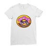 Angry Donut Ladies Fitted T-Shirt