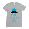 happy father's day 2 Ladies Fitted T-Shirt