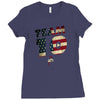 team 10 american flag Ladies Fitted T-Shirt