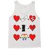 ls lesbian full heart Tank Top