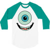 mike wazowski monstres 3/4 Sleeve Shirt