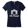 oh snap! Women's V-Neck T-Shirt