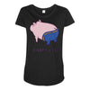insert coin Maternity Scoop Neck T-shirt