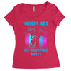 where are we dropping boys Women's Triblend Scoop T-shirt