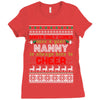 santa only comes once a year nanny is always here to cheer Ladies Fitted T-Shirt