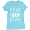 Born In May Ladies Fitted T-Shirt