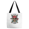pirate zombie skull Tote Bags