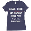 August Girls Ladies Fitted T-Shirt