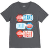 Women's March Stand Unite Fight V-Neck Tee