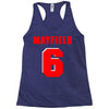 baker mayfield new jersey number Racerback Tank