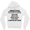 Smartass October Girl Zipper Hoodie