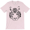 white tiger black print T-Shirt