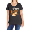 papa the fish whisperer Ladies Curvy T-Shirt
