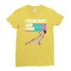 frenchies and yoga Ladies Fitted T-Shirt